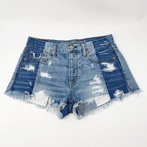 American Eagle two tone jean shorts
